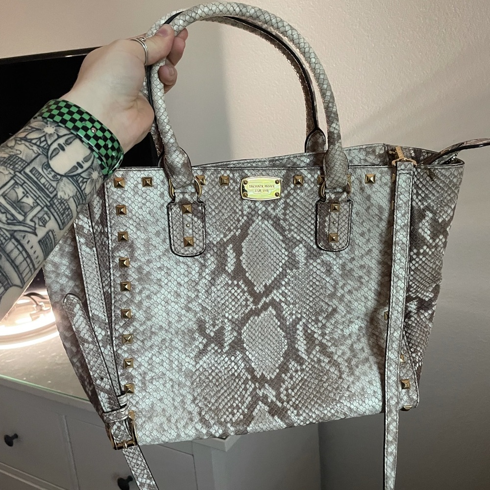 Michael Kors Snake Skin bag/tote